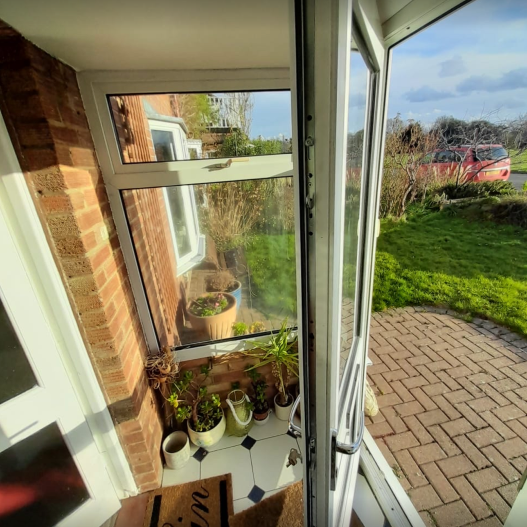 Locksmithw12 team replace window locks. uPVC window and a door which goes to the back garden.