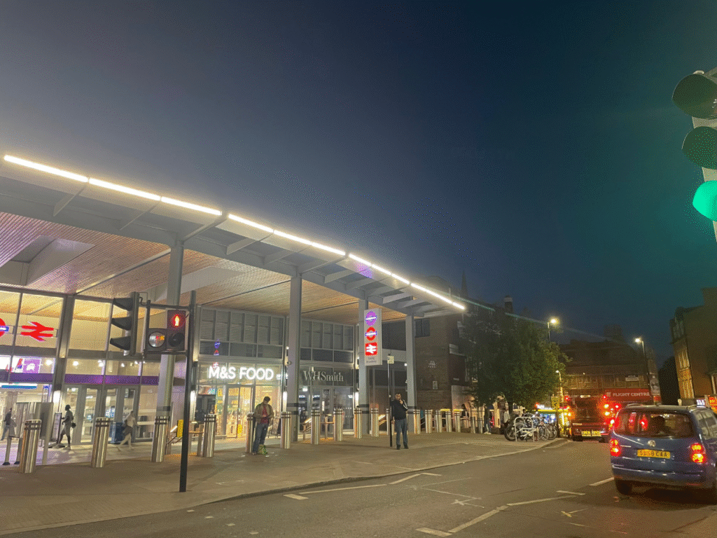 Ealing Locksmith W5 | The Ealing Broadway Tube station during the night